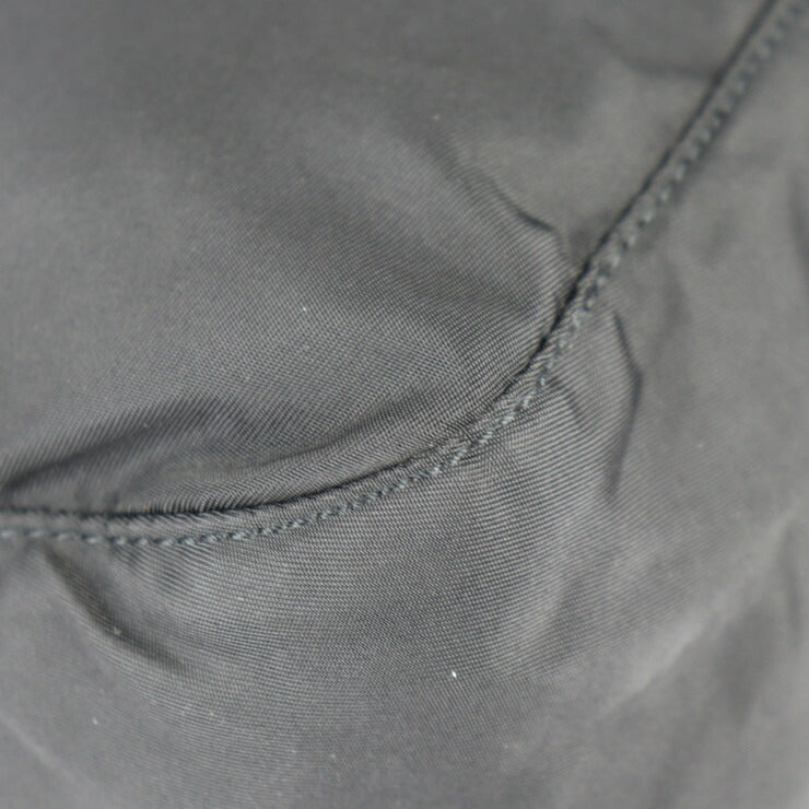 PRADA プラダ メッセンジャーバッグ ショルダーバッグ 1BD671 ナイロン レザー ブラック シルバー金具 フラップ クロスボディバッグ 三角ロゴプレート