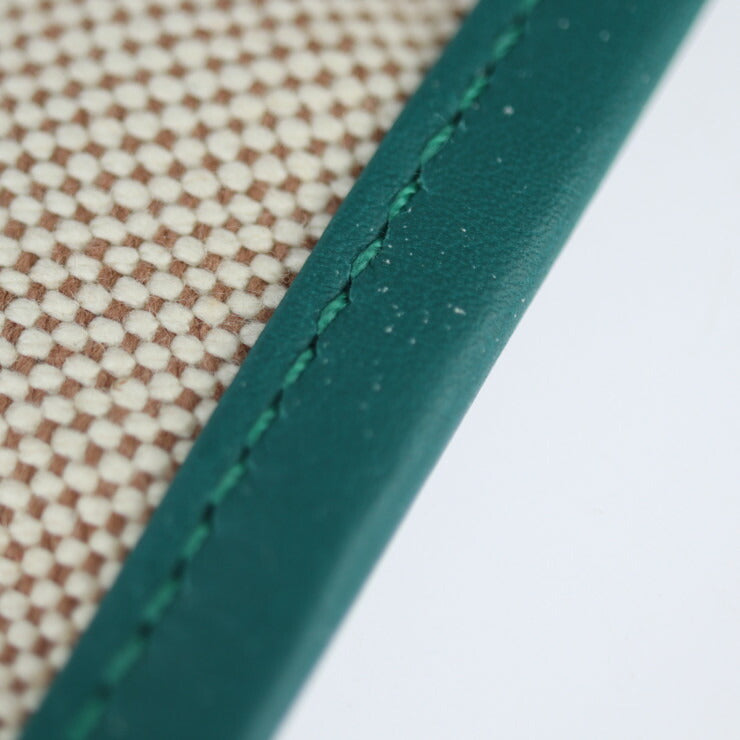 新古未使用展示品 HERMES エルメス FLANEUR FOREVER フラヌール フォーエバー Petit H プティアッシュ ポーチ - ヴォースイフト トワルアッシュ グリーン系 ベージュ系 フラットポーチ パスポートケース パスケース