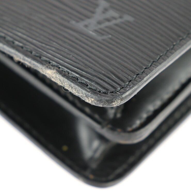 LOUIS VUITTON ルイ ヴィトン ビファス エピ ハンドバッグ M52322 レザー ブラック ゴールド金具 2WAY ショルダーバッグ