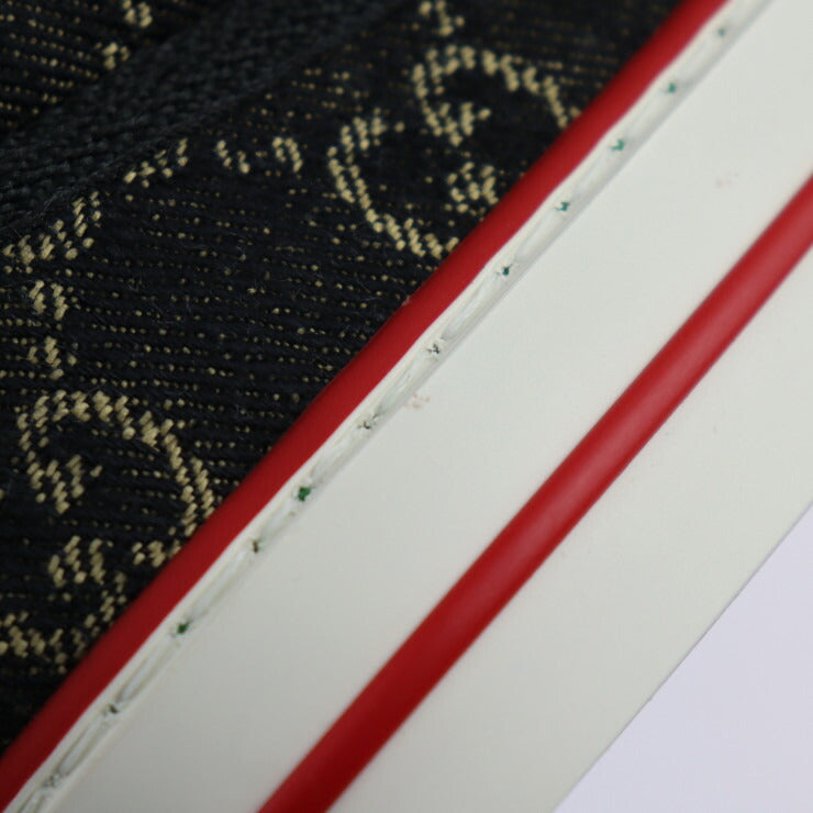 新品未使用展示品 GUCCI グッチ テニス1977 スニーカー 643489 表記サイズ 10 1/2 GGキャンバス ブラック系 参考サイズ29.5cm スリッポン