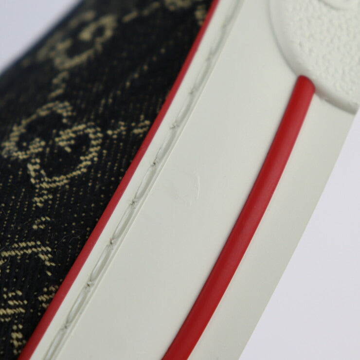 新品未使用展示品 GUCCI グッチ テニス1977 スニーカー 643489 表記サイズ 10 1/2 GGキャンバス ブラック系 参考サイズ29.5cm スリッポン