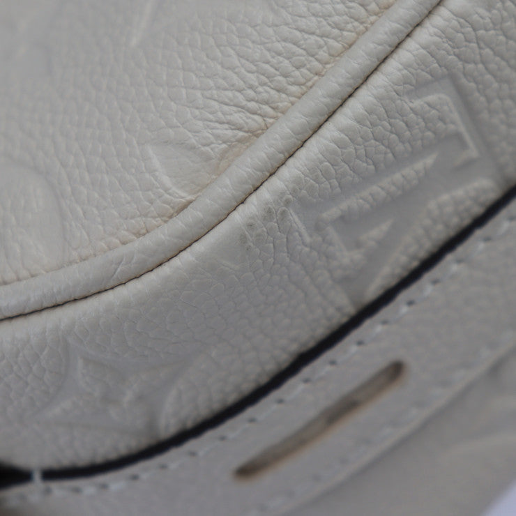 超美品 LOUIS VUITTON ルイ ヴィトン ボワット シャポー スープル モノグラムアンプラント ショルダーバッグ M45276 レザー クレーム (ライトベージュ系) ゴールド金具 ビトン