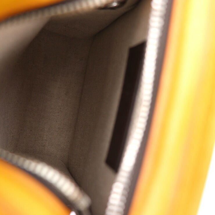 超美品 Berluti ベルルッティ PREMIER_JOUR_GULLIVER-V2 プルミエジュール ガリバー ハンドバッグ - ヴェネチアレザー イエローブラウン系 シルバー金具 2WAY ショルダーバッグ スクリット カリグラフィ