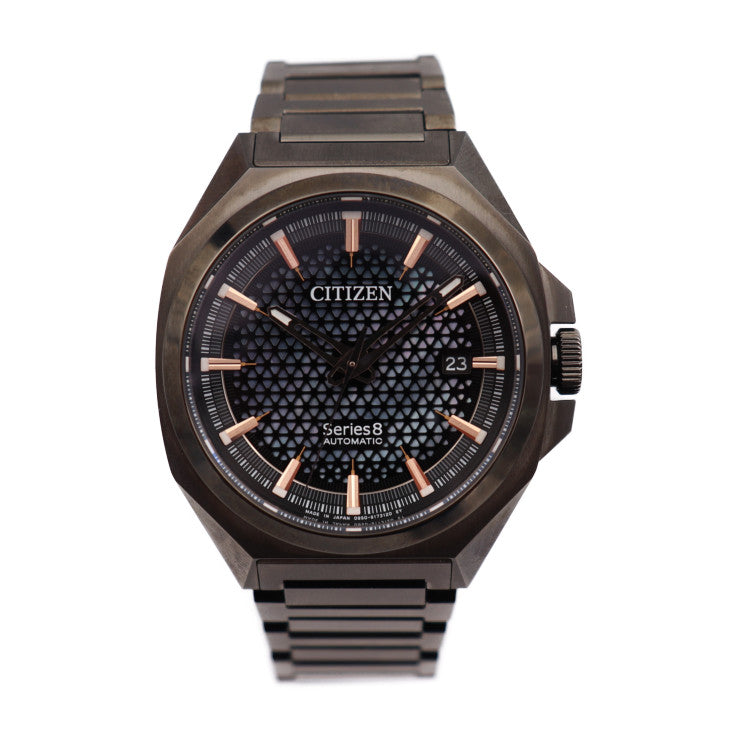 新品未使用展示品 CITIZEN シチズン メカニカル 830 Series 8 腕時計 NA1015-81Z ステンレススチール グレー系 自動巻