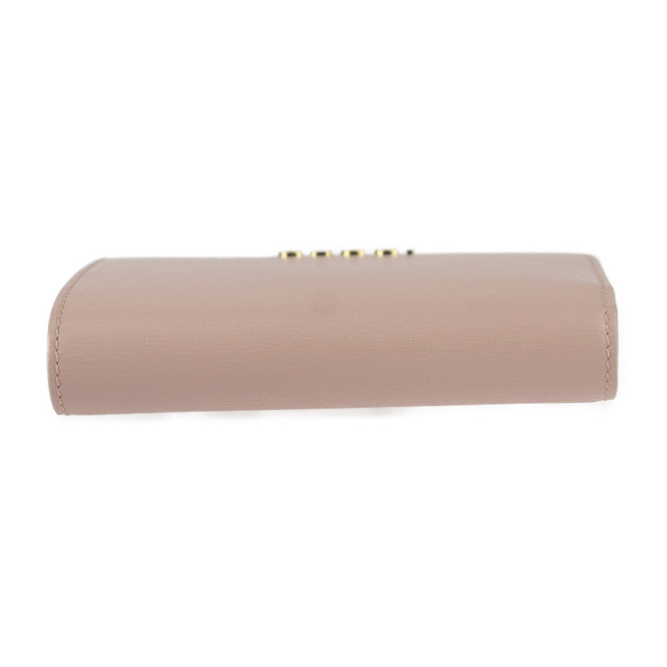 超美品 GUCCI グッチ スクリプト ジップアラウンドウォレット 二つ折り財布 772640 レザー ピンク ゴールド金具 L字ファスナー