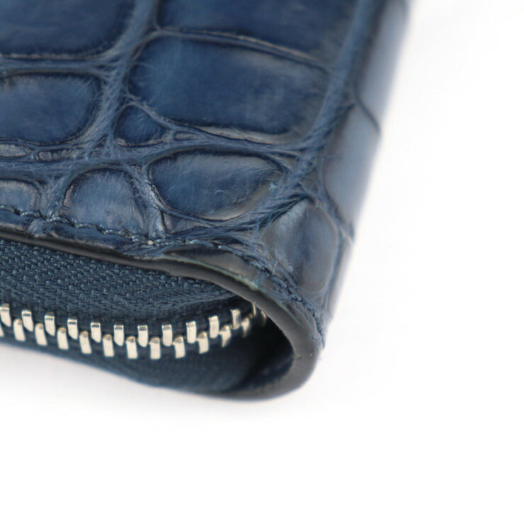 LOUIS VUITTON ルイ ヴィトン ジッピー オーガナイザー 長財布 - クロコダイル レザー ネイビー系 シルバー金具 ラウンドファスナー エキゾチックレザー ビトン レア商品 新型