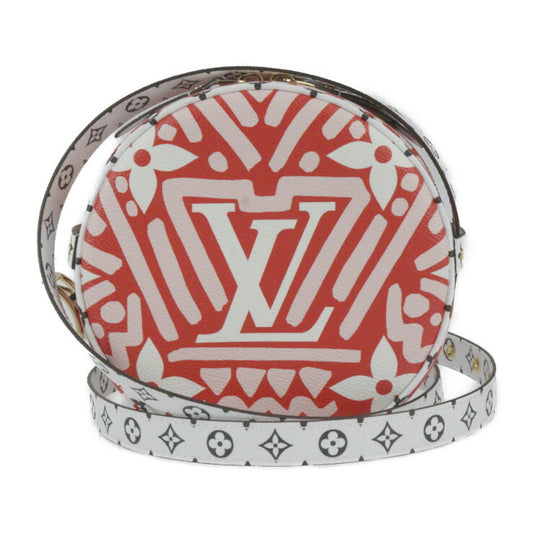 超美品 LOUIS VUITTON ルイ ヴィトン ボワット シャポー スープル LVクラフティ モノグラム ジャイアント ショルダーバッグ M45364 PVC レッド ピンク ホワイト ブラック マルチカラー ゴールド金具 クロスボディバッグ ビトン