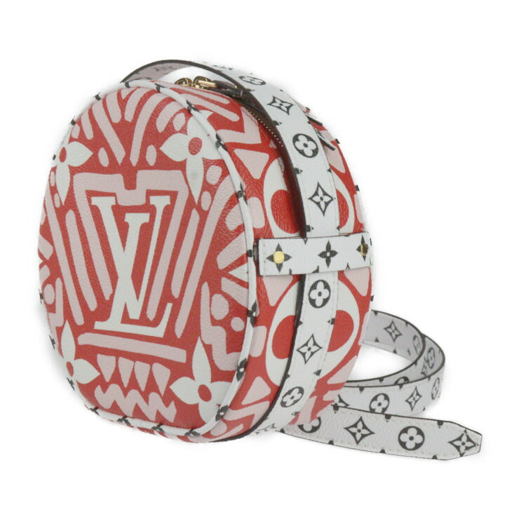 超美品 LOUIS VUITTON ルイ ヴィトン ボワット シャポー スープル LVクラフティ モノグラム ジャイアント ショルダーバッグ M45364 PVC レッド ピンク ホワイト ブラック マルチカラー ゴールド金具 クロスボディバッグ ビトン