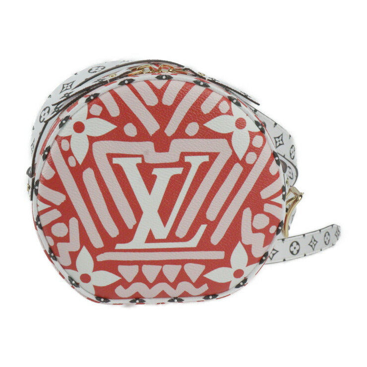 超美品 LOUIS VUITTON ルイ ヴィトン ボワット シャポー スープル LVクラフティ モノグラム ジャイアント ショルダーバッグ M45364 PVC レッド ピンク ホワイト ブラック マルチカラー ゴールド金具 クロスボディバッグ ビトン
