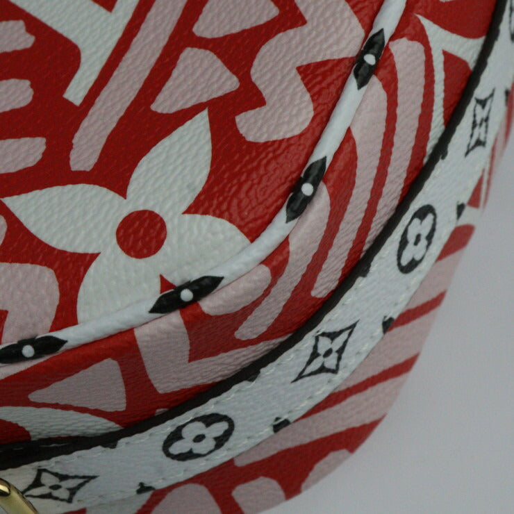 超美品 LOUIS VUITTON ルイ ヴィトン ボワット シャポー スープル LVクラフティ モノグラム ジャイアント ショルダーバッグ M45364 PVC レッド ピンク ホワイト ブラック マルチカラー ゴールド金具 クロスボディバッグ ビトン