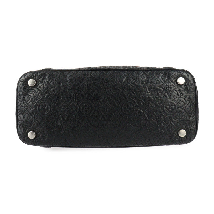 美品 LOUIS VUITTON ルイ ヴィトン イクシアPM モノグラムアンティア ハンドバッグ M97071 レザー ブラック シルバー金具 2WAY ショルダーバッグ