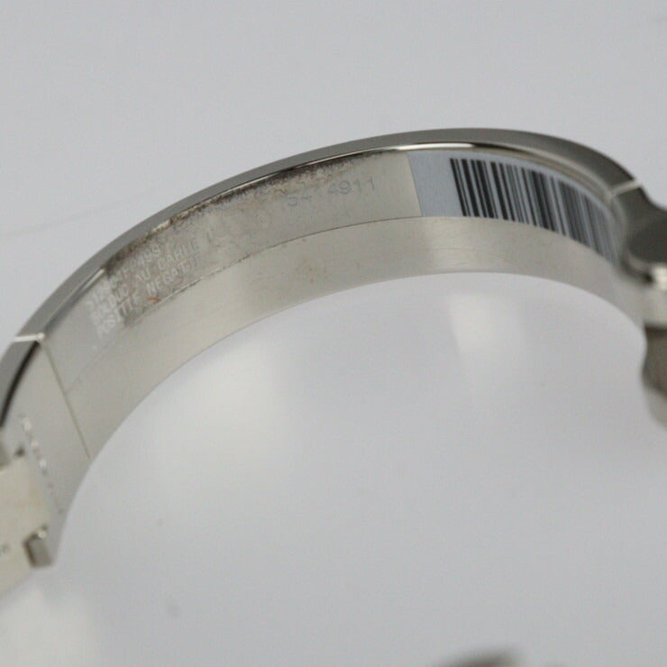 超美品 HERMES エルメス シャルニエール PM ブレスレット - メタル 七宝焼き シルバー ブラック ホワイト バングル