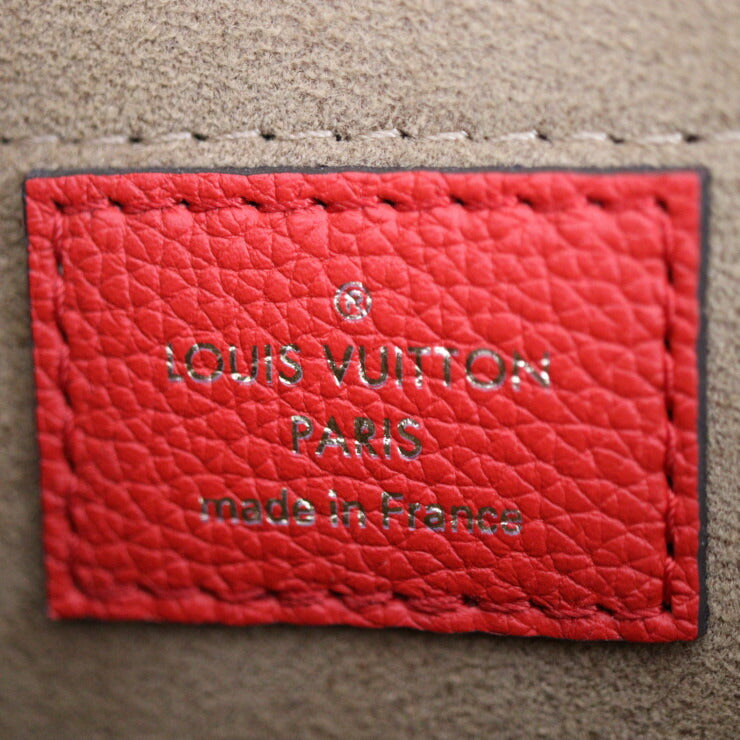 超美品 LOUIS VUITTON ルイ ヴィトン マリニャン モノグラム ハンドバッグ M44286 PVC レザー ブラウン コクリコ ゴールド金具 2WAY ショルダーバッグ ビトン レッド系