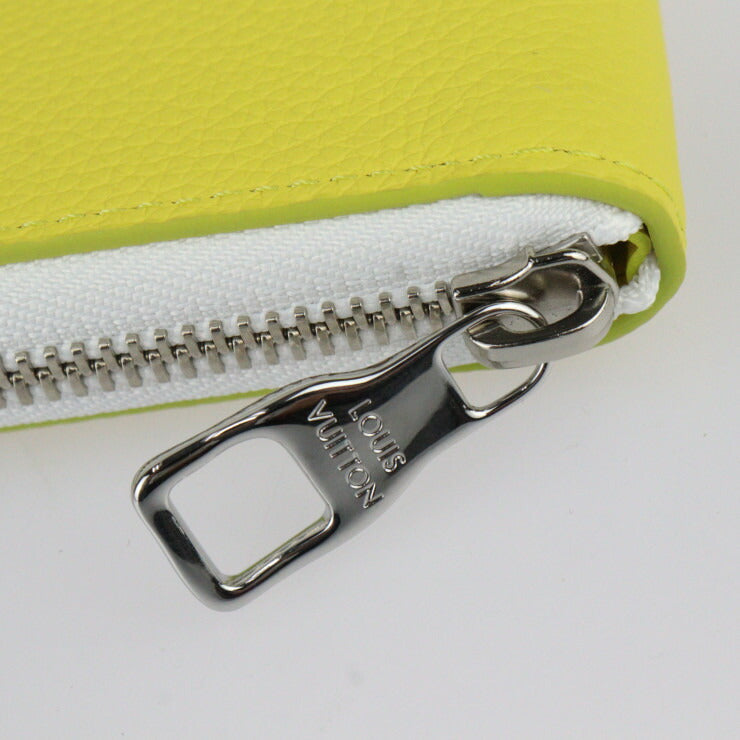 新品未使用展示品 LOUIS VUITTON ルイ ヴィトン ジッピーウォレット ヴェルティカル エブリデイLV カプセル・コレクション 長財布 M80852 トリヨンレザー ジョーヌ シルバー金具 ラウンドファスナー ビトン イエロー系