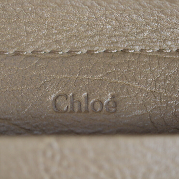超美品 Chloe クロエ ELSIE エルシー 長財布 3P0592 レザー ブラウン系 ゴールド金具 L字ファスナー