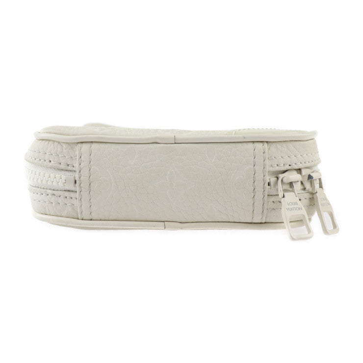 美品 LOUIS VUITTON ルイ ヴィトン ユティリティ サイドバッグ モノグラム ショルダーバッグ M53297 トリヨンレザー オフホワイト ボディバッグ ポーチ