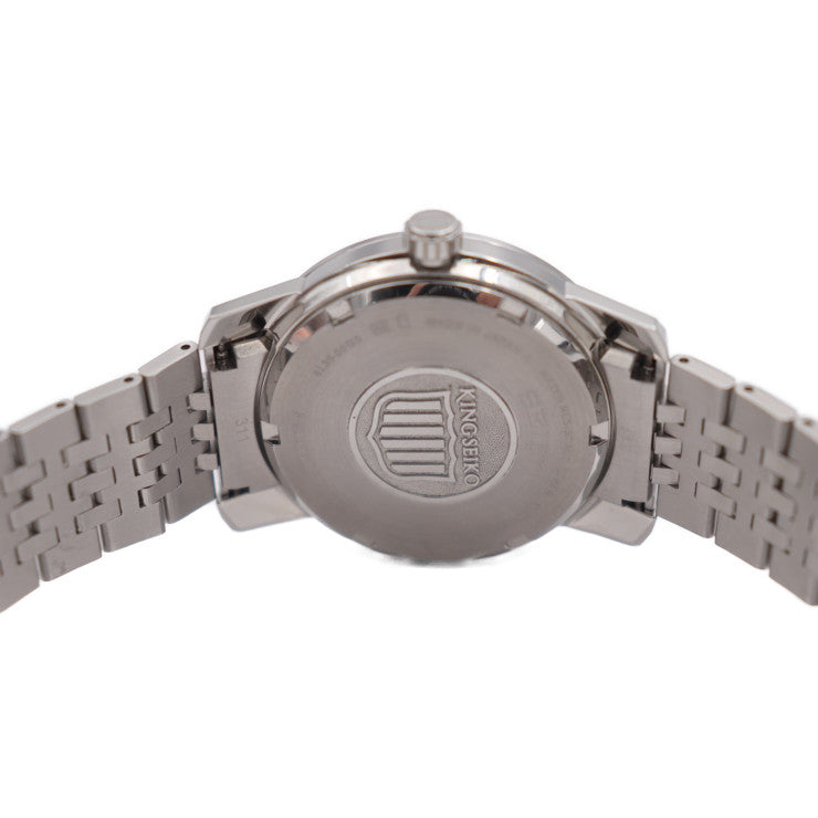 新古未使用展示品 SEIKO セイコー キングセイコー オートマチック 腕時計 6L35-00G0 SDKA007 ステンレススチール シルバー ブラック文字盤 自動巻き デイト