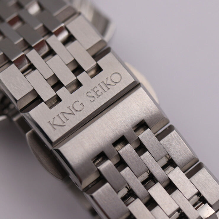 新古未使用展示品 SEIKO セイコー キングセイコー オートマチック 腕時計 6L35-00G0 SDKA007 ステンレススチール シルバー ブラック文字盤 自動巻き デイト