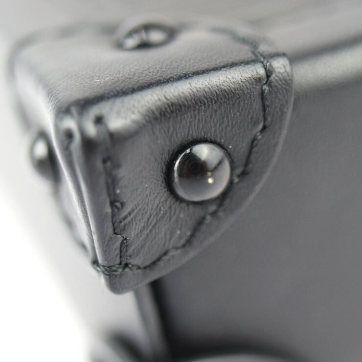 美品 LOUIS VUITTON ルイ ヴィトン ポシェット・トランク ヴェルティカル エピ ショルダーバッグ M67871 エピレザー カーフレザー ブラック ゴールド金具 ビトン チェーン