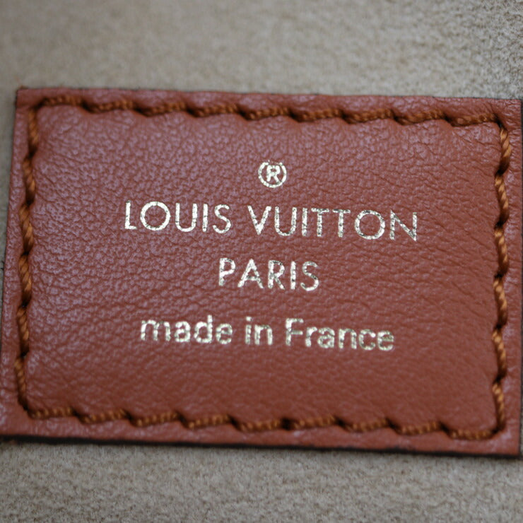 美品 LOUIS VUITTON ルイ ヴィトン オンマイサイド MM モノグラム タフタージュ ハンドバッグ M53825 カーフレザー ガレ ゴールド金具 2WAY トートバッグ ショルダーバッグ