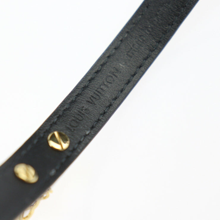 美品 LOUIS VUITTON ルイ ヴィトン ブラスレ ゲーム オン コレクション モノグラム ブレスレット MP285F 表記サイズ 17 PVC レザー ブラック マルチカラー ゴールド金具 トランプ柄モチーフ ビトン