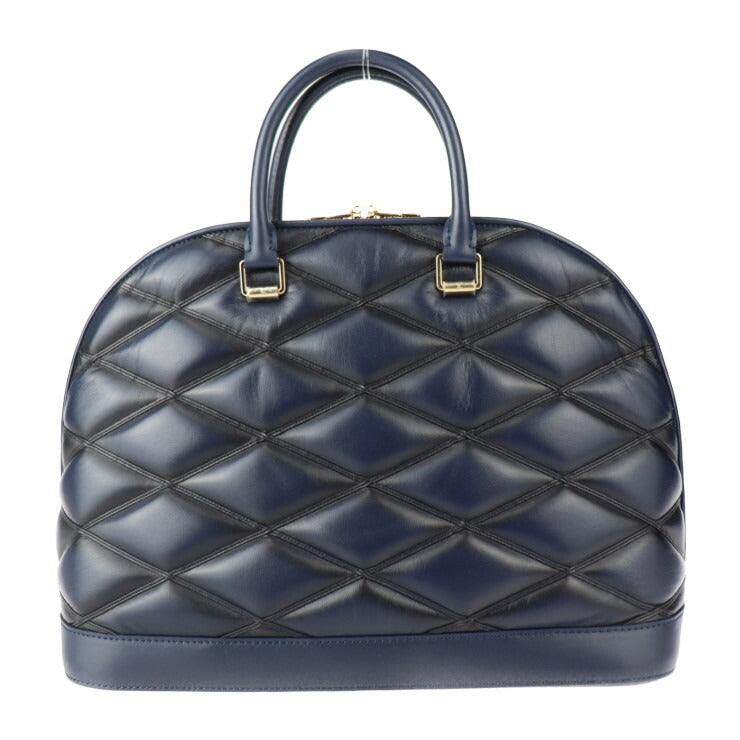 超美品 LOUIS VUITTON ルイ ヴィトン アルマGM マルタージュ ハンドバッグ M23723 ラムレザー ブルーマリーヌ ゴールド金具 キルティング ビトン