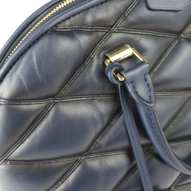 超美品 LOUIS VUITTON ルイ ヴィトン アルマGM マルタージュ ハンドバッグ M23723 ラムレザー ブルーマリーヌ ゴールド金具 キルティング ビトン