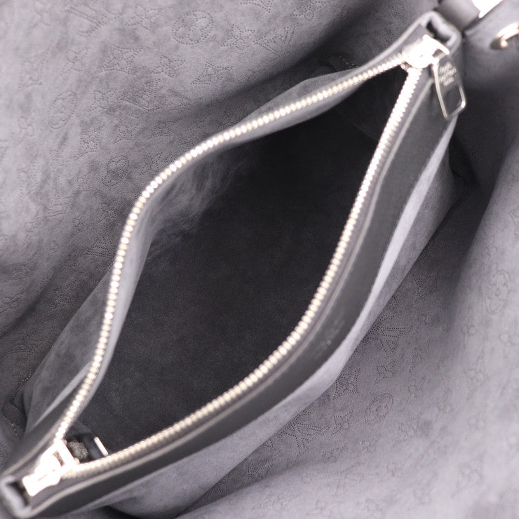 超美品 LOUIS VUITTON ルイ ヴィトン ベラ トート モノグラム マヒナ ハンドバッグ M59200 レザー カーフレザー ブラック シルバー金具 2WAY ショルダーバッグ チェーン