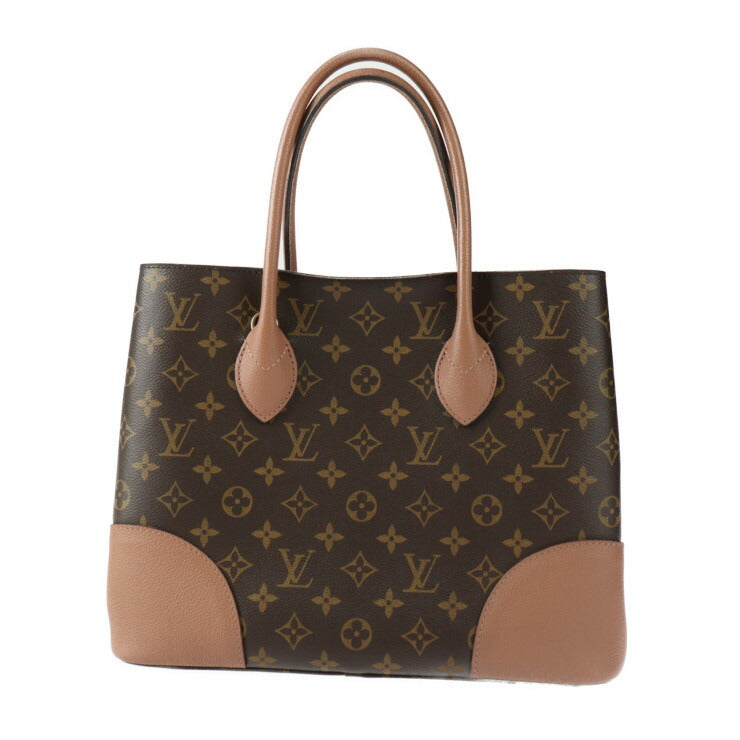 LOUIS VUITTON ルイ ヴィトン フランドリン モノグラム ハンドバッグ M41597 PVC レザー ブラウン ボアドゥローズ ゴールド金具 2WAY ショルダーバッグ トートバッグ ビトン ピンクベージュ系