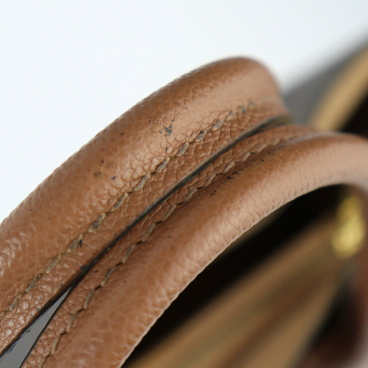 LOUIS VUITTON ルイ ヴィトン フランドリン モノグラム ハンドバッグ M41597 PVC レザー ブラウン ボアドゥローズ ゴールド金具 2WAY ショルダーバッグ トートバッグ ビトン ピンクベージュ系