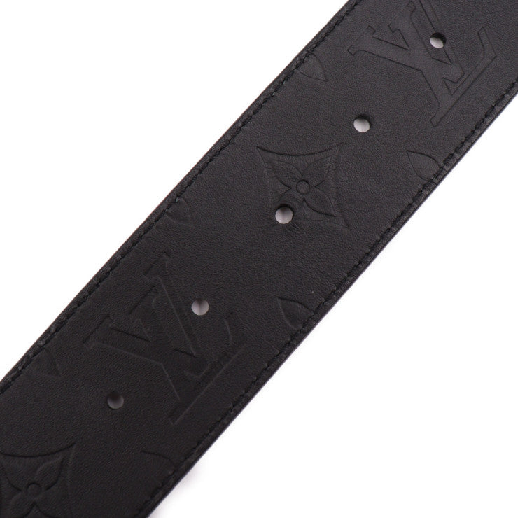 美品 LOUIS VUITTON ルイ ヴィトン LVイニシャル 40MM リバーシブル エピ ベルト M8270U エピ・XL レザー ブラック シルバー金具 モノグラム ビトン