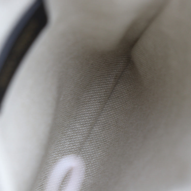 超美品 JIMMY CHOO ジミーチュウ KIMI メッセンジャー ショルダーバッグ - キャンバス レザー ブラック ゴールド ポシェット ポーチ サコッシュ