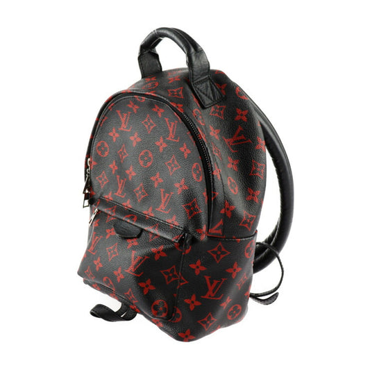 美品 LOUIS VUITTON ルイ ヴィトン パームスプリングスPM バックパック モノグラム アンフラルージュ リュック・デイパック M41458 コーティングキャンバス ブラック レッド シルバー金具 ビトン