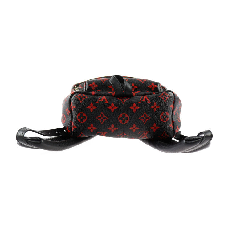 美品 LOUIS VUITTON ルイ ヴィトン パームスプリングスPM バックパック モノグラム アンフラルージュ リュック・デイパック M41458 コーティングキャンバス ブラック レッド シルバー金具 ビトン