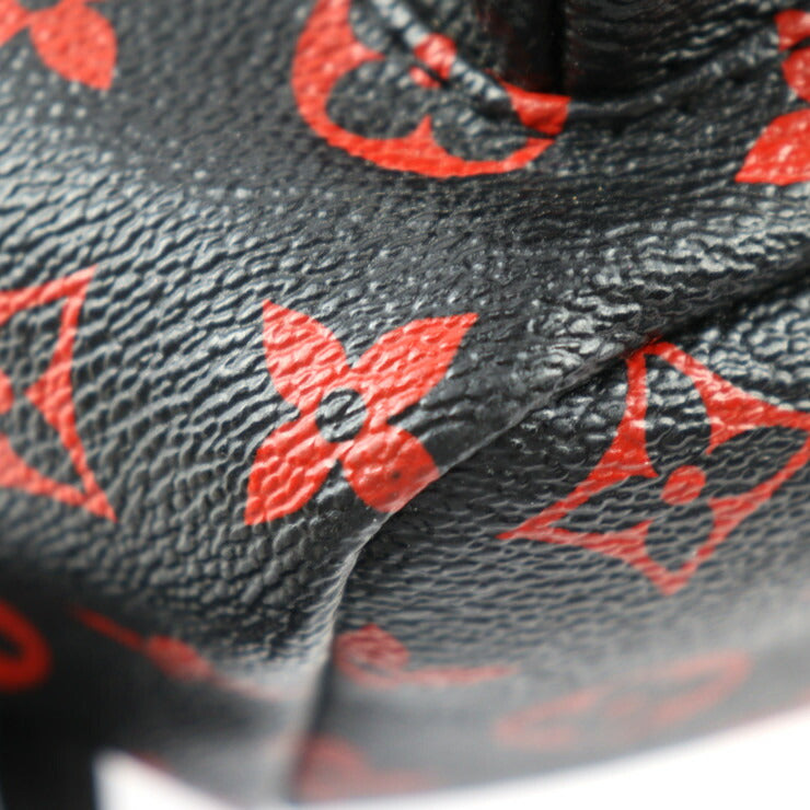 美品 LOUIS VUITTON ルイ ヴィトン パームスプリングスPM バックパック モノグラム アンフラルージュ リュック・デイパック M41458 コーティングキャンバス ブラック レッド シルバー金具 ビトン