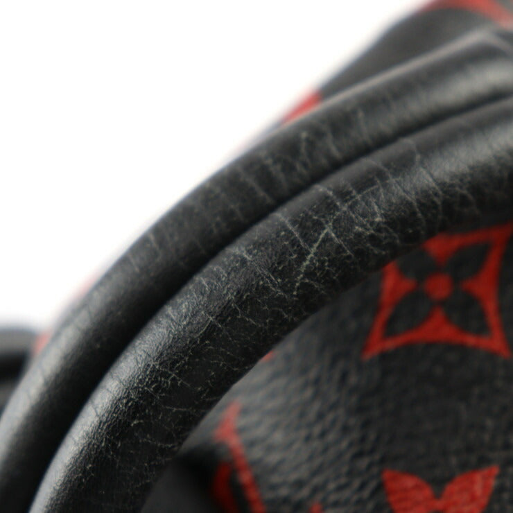 美品 LOUIS VUITTON ルイ ヴィトン パームスプリングスPM バックパック モノグラム アンフラルージュ リュック・デイパック M41458 コーティングキャンバス ブラック レッド シルバー金具 ビトン