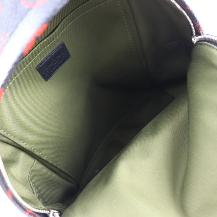 美品 LOUIS VUITTON ルイ ヴィトン パームスプリングスPM バックパック モノグラム アンフラルージュ リュック・デイパック M41458 コーティングキャンバス ブラック レッド シルバー金具 ビトン