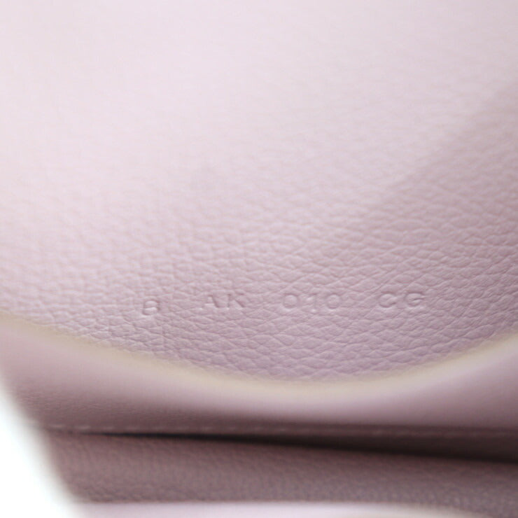 新品未使用展示品 HERMES エルメス コンスタンス スリム ポーチ - エバーカラー モーヴペール シルバー金具 コンパクト 財布 コインケース付き B刻印