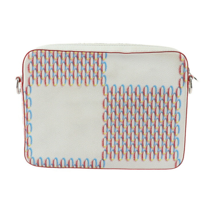 美品 LOUIS VUITTON ルイ ヴィトン トリオ メッセンジャー ダミエ ジャイアント スプレー ショルダーバッグ M20665 レザー ブロン ホワイト系 マルチカラー シルバー金具 ビトン