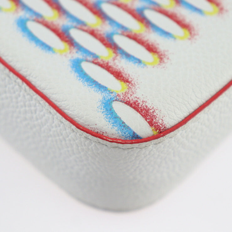 美品 LOUIS VUITTON ルイ ヴィトン トリオ メッセンジャー ダミエ ジャイアント スプレー ショルダーバッグ M20665 レザー ブロン ホワイト系 マルチカラー シルバー金具 ビトン