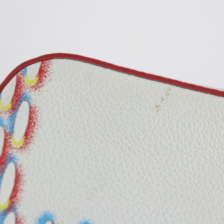 美品 LOUIS VUITTON ルイ ヴィトン トリオ メッセンジャー ダミエ ジャイアント スプレー ショルダーバッグ M20665 レザー ブロン ホワイト系 マルチカラー シルバー金具 ビトン