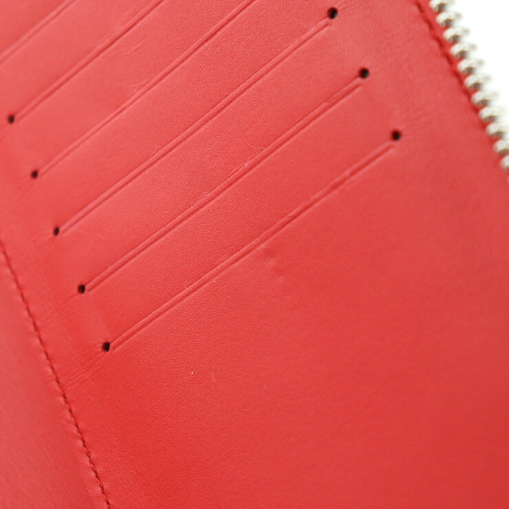 超美品 LOUIS VUITTON ルイ ヴィトン ジッピーウォレット ヴェルティカル ダミエ ジャイアント スプレー 長財布 M81403 レザー ブロン ホワイト系 マルチカラー シルバー金具 二つ折り財布 ラウンドファスナー