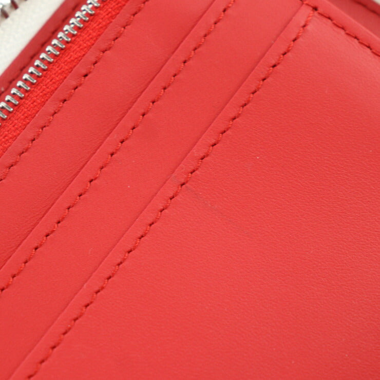 超美品 LOUIS VUITTON ルイ ヴィトン ジッピーウォレット ヴェルティカル ダミエ ジャイアント スプレー 長財布 M81403 レザー ブロン ホワイト系 マルチカラー シルバー金具 二つ折り財布 ラウンドファスナー