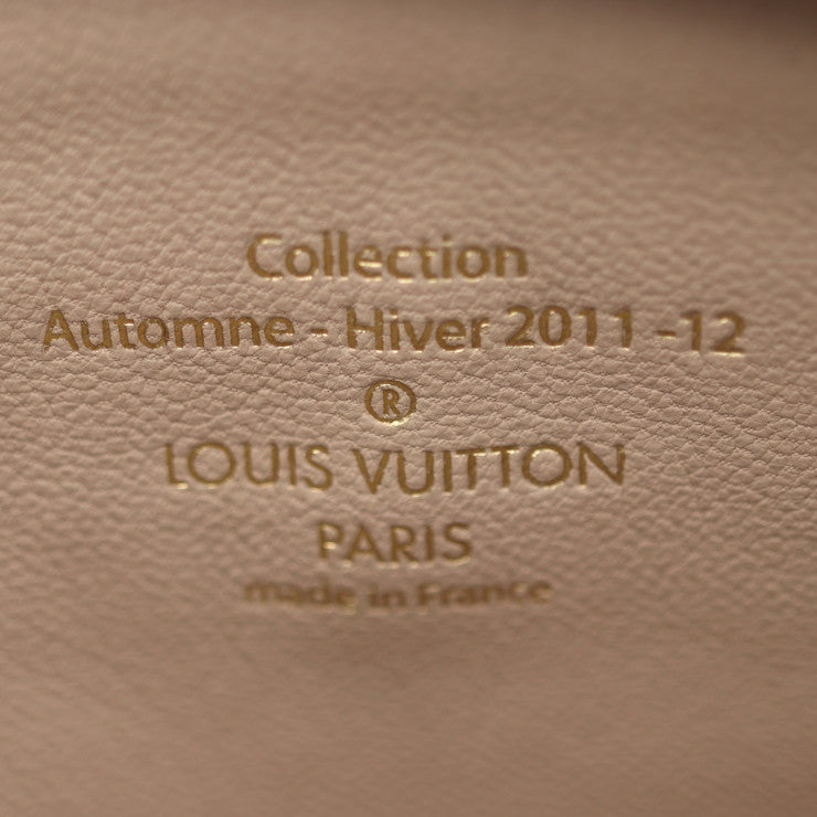 超美品 LOUIS VUITTON ルイ ヴィトン シャイニー モノグラム ロックイットBB モノグラム ハンドバッグ M40599 PVC レザー ブラウン アイボリー ゴールド金具 ミニバッグ ビトン