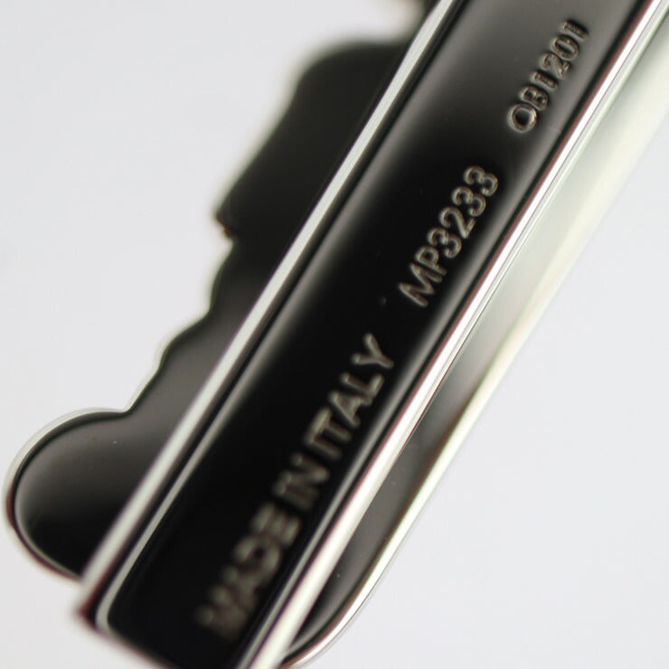 超美品 LOUIS VUITTON ルイ ヴィトン パンス クラヴァット LV スクエアード ネクタイピン タイピン MP3233 メタル シルバー レッド ビトン