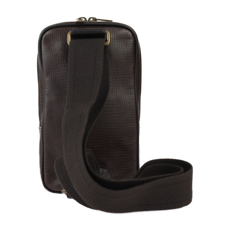 美品 LOUIS VUITTON ルイ ヴィトン スィウ ユタ ショルダーバッグ M92535 レザー カフェ ボディバッグ ウエストバッグ ウエストポーチ ビトン