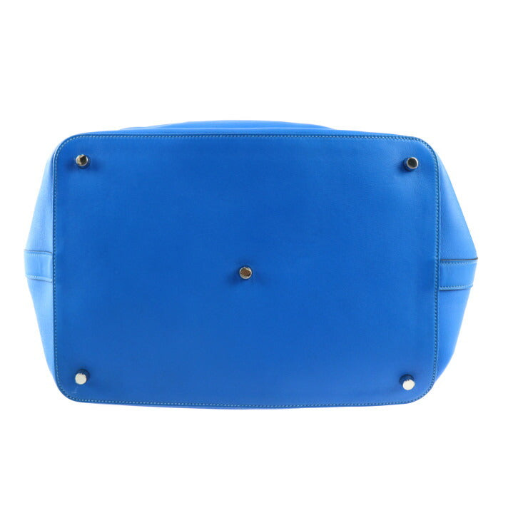 美品 HERMES エルメス ツールボックス 33 ハンドバッグ - ヴォースイフト ブルーイドラ シルバー金具 2WAY ショルダーバッグ ボストンバッグ ターンロック □Q刻印