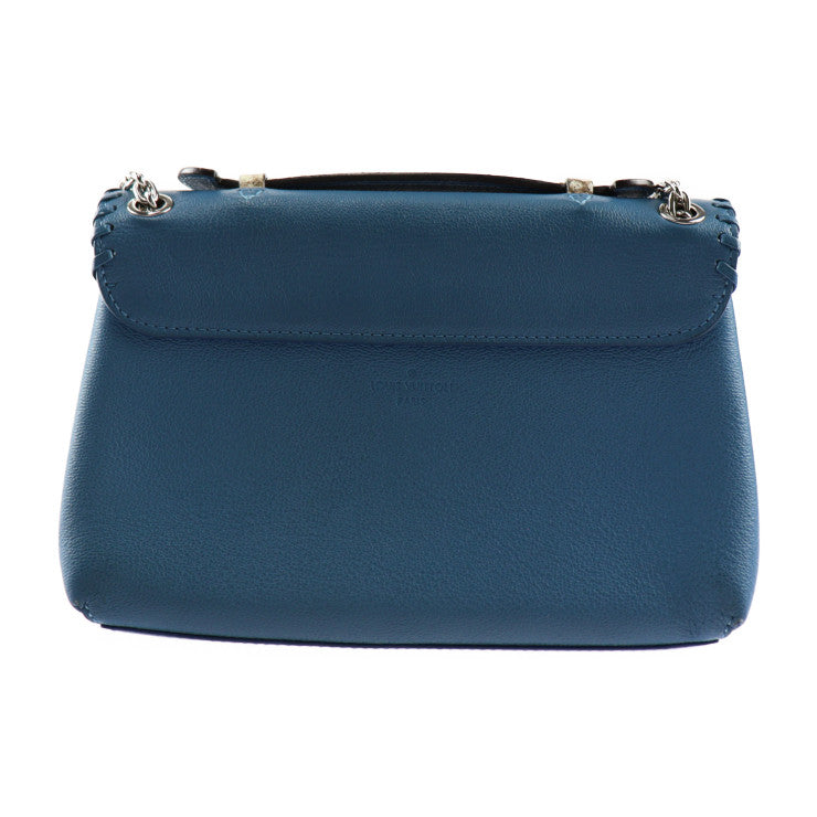 美品 LOUIS VUITTON ルイ ヴィトン ヴェリー チェーン バッグ ショルダーバッグ N93433 レザー パイソン ブルー ベージュ 2WAY ハンドバッグ エキゾチックレザー