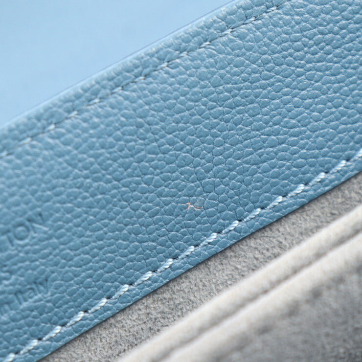 美品 LOUIS VUITTON ルイ ヴィトン ヴェリー チェーン バッグ ショルダーバッグ N93433 レザー パイソン ブルー ベージュ 2WAY ハンドバッグ エキゾチックレザー