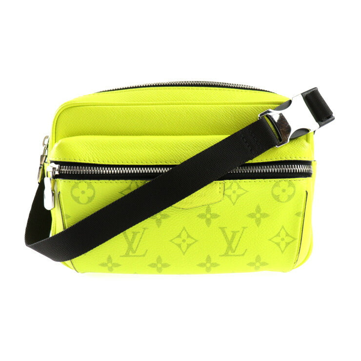 美品 LOUIS VUITTON ルイ ヴィトン バムバッグ アウトドア タイガラマ ボディバッグ M30251 PVC レザー ジョーヌ イエロー ブラック